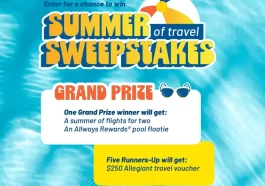 Allegiant Air Summer Of Travel Sweepstakes
