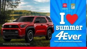 Bassmaster Toyota 4Runner Adventure Sweepstakes