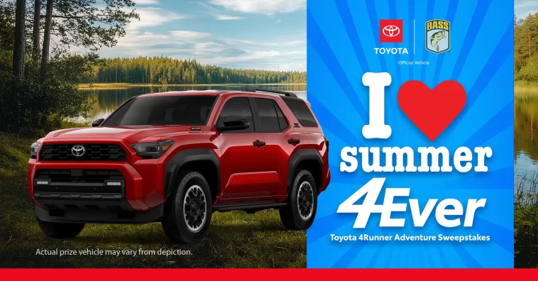 Bassmaster Toyota 4Runner Adventure Sweepstakes