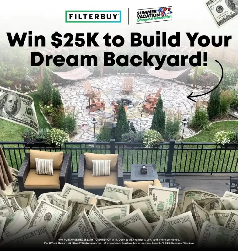 Filterbuy Summer Vacation Backyard Renovation Sweepstakes