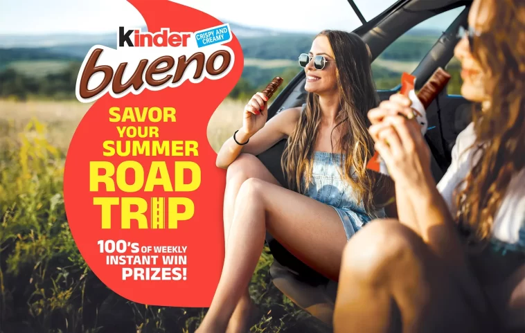 Kinder Bueno Savor Your Summer Road Trip Sweepstakes