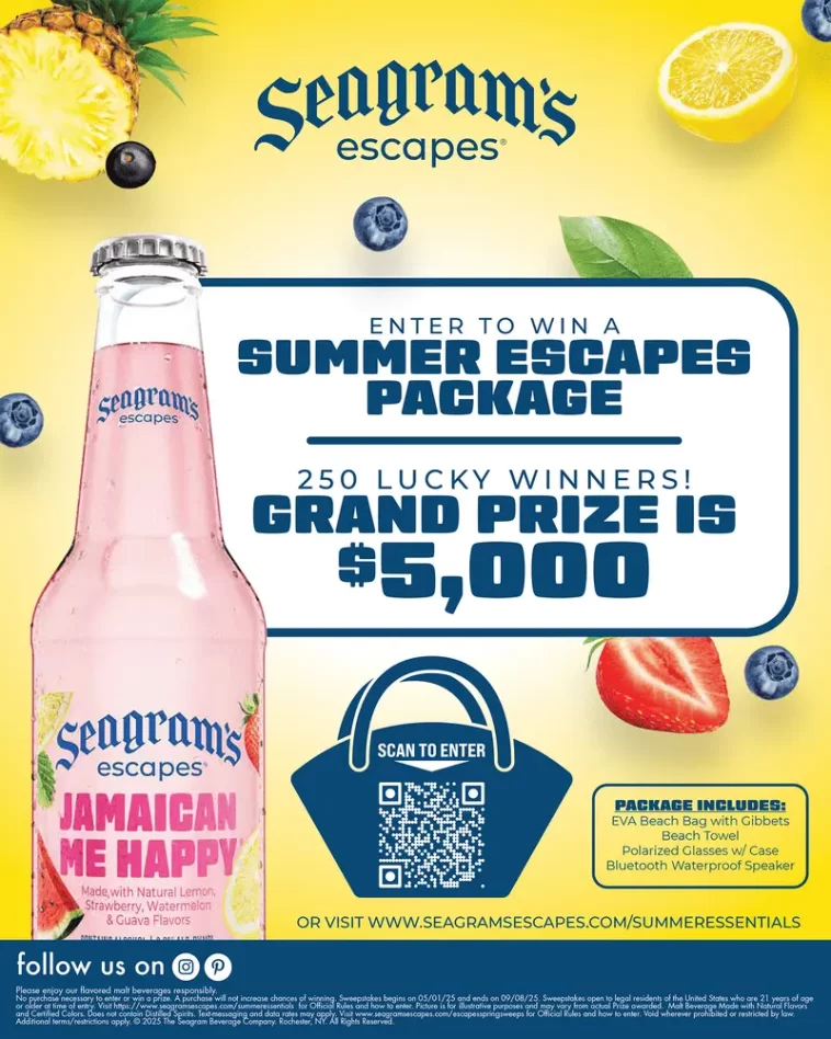 Seagram's Escapes Summer Essentials Sweepstakes