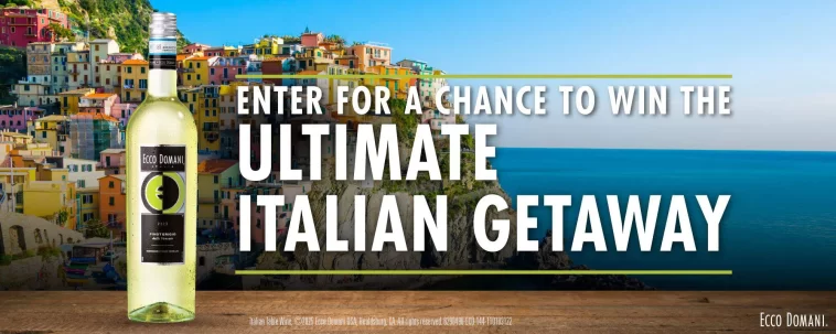 Ecco Domani Italian Getaway Sweepstakes