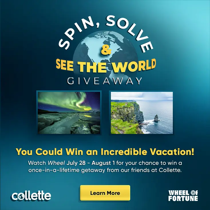 Wheel Of Fortune Collette See The World Sweepstakes