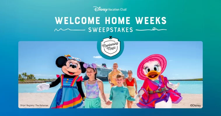 Disney Vacation Club Welcome Home Weeks Sweepstakes