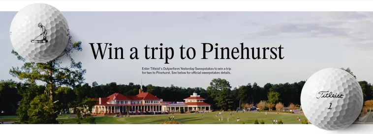 Titleist Outperform Yesterday Sweepstakes