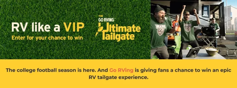 Go RVing Ultimate RV Tailgate Sweepstakes