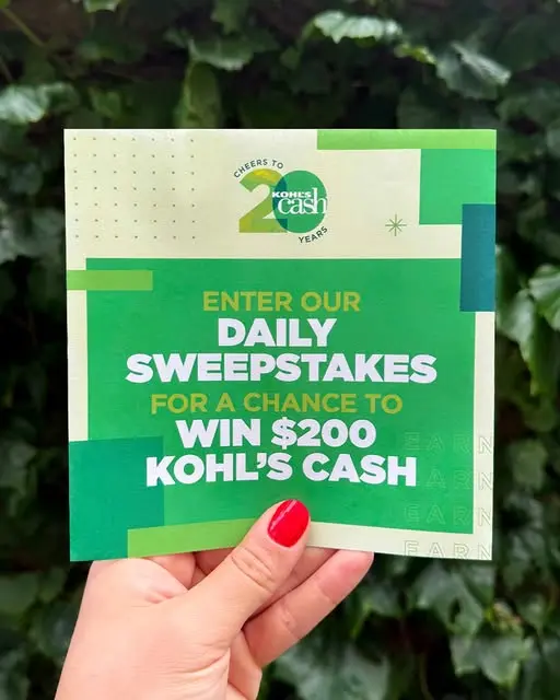Kohls Cash Sweepstakes