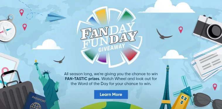Wheel of Fortune Fan Day Fun Day Sweepstakes